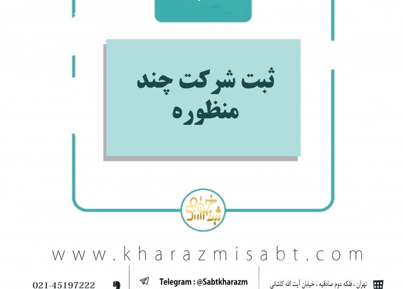 ثبت شرکت چند منظوره