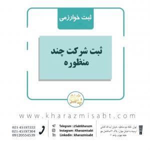 ثبت شرکت چند منظوره