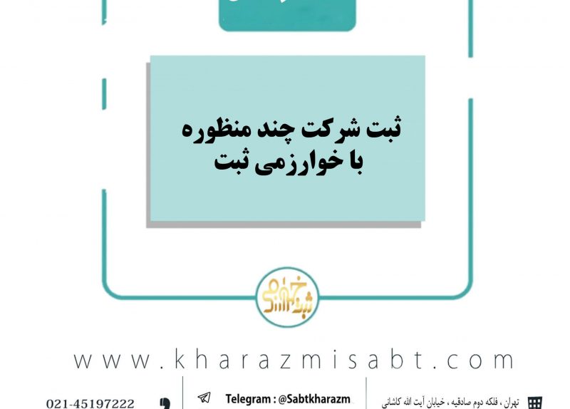 ثبت شرکت چند منظوره