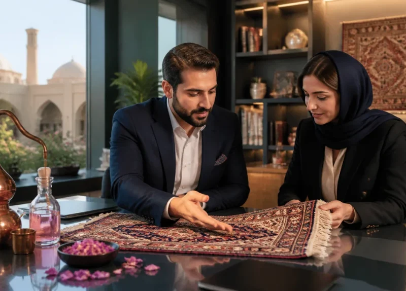 فرصت‌های اقتصادی و شغلی کاشان اصفهان در سال ۱۴۰۴؛ از فرش دستباف تا گلاب‌گیری